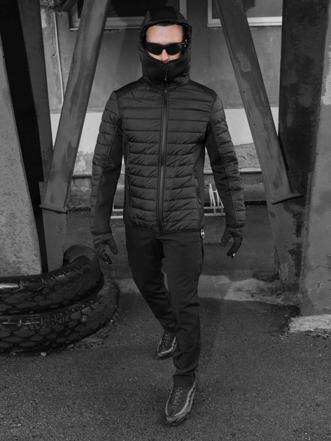 Тактическая куртка утепленная BEZET 6331 S Черная (2000124222867) - изображение 2