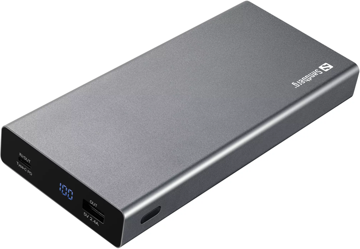 УМБ Sandberg PD 88W 44A 20000 mAh Dark Grey (420-52) - Фото 1 УМБ Sandberg PD 88W 44A 20000 mAh Dark Grey (420-52) - зображення 1