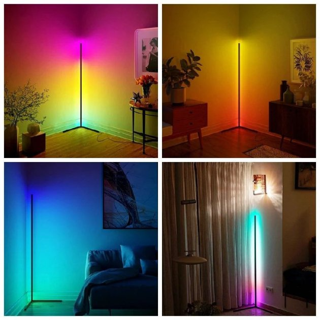 Кутовий RGB світильник на пульті керування 2 ШТУКИ Bohemia Stand Light 1.2м, лампа-торшер з різнобарвним світлом 220В - зображення 8