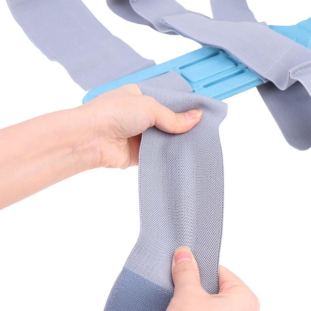 Коректор постави Smart Posture Corrector AP3 корсет для випрямлення хребта Сірий - зображення 9