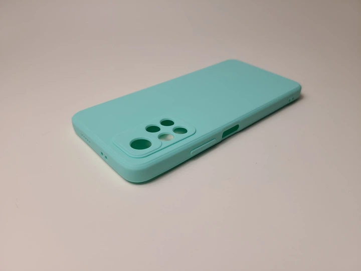Чехол TPU Matte для Xiaomi Redmi Note 11 5G, Poco M4 Pro 5G бампер бирюзовый - Фото 3 Чехол TPU Matte для Xiaomi Redmi Note 11 5G, Poco M4 Pro 5G бампер бирюзовый - изображение 3