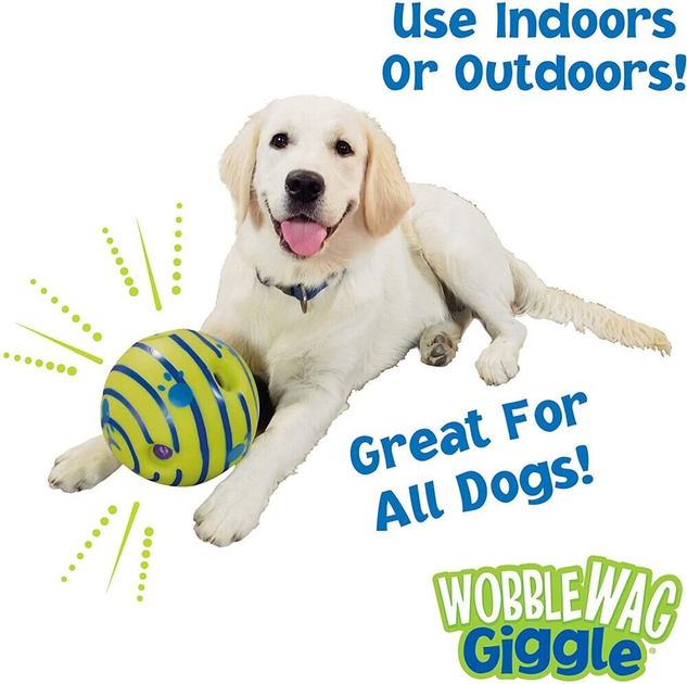 Интерактивная игрушка-мяч для собак Wobble Wag Giggle Ball - изображение 6