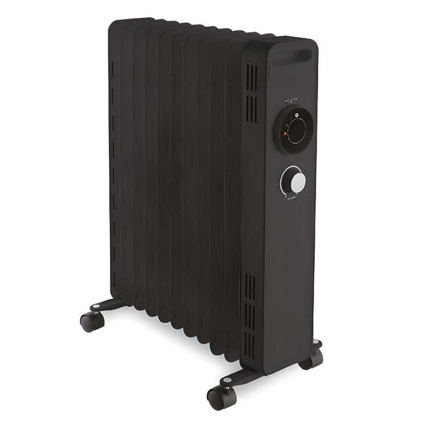 Олійний радіатор LUXELL LUX-1230S Black - зображення 1