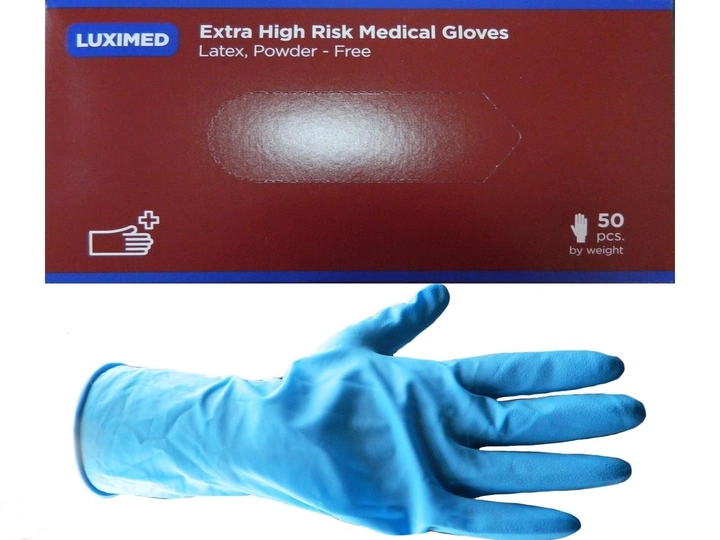 Медичні латексні рукавички LUXIMED S - изображение 1