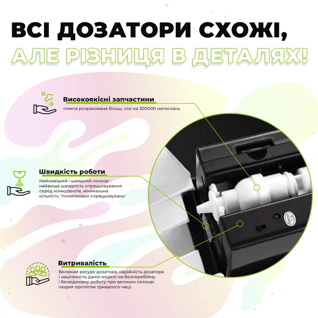 Автоматический бесконтактный диспенсер (дозатор) для пенного мыла SBT group 7960P (62456P) - Фото 4 Автоматический бесконтактный диспенсер (дозатор) для пенного мыла SBT group 7960P (62456P) - изображение 4