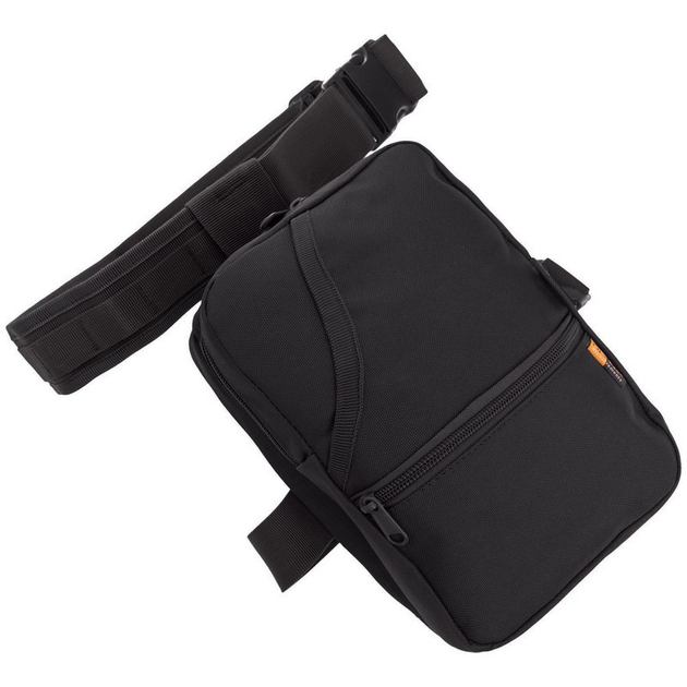 Маленька тактична сумкова сумка на стегно мисливська військова SILVER KNIGHT Чорна (9002) - зображення 1