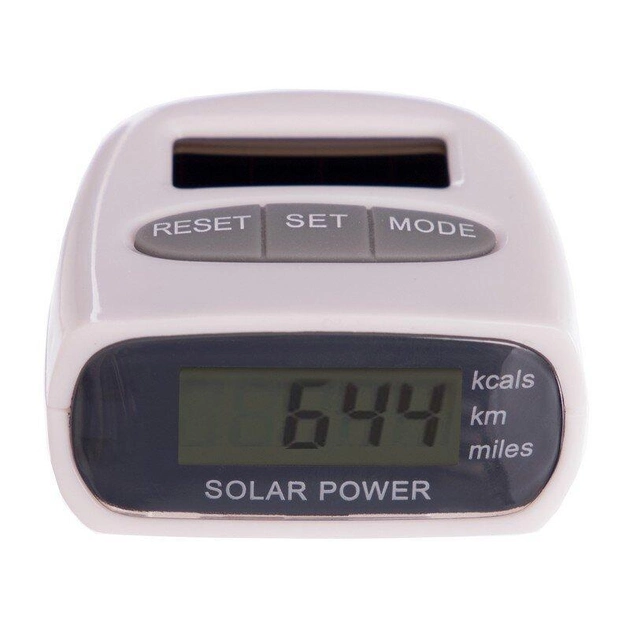 Шагомер счетчик шагов калорий электронный для бега спорта тренировок солнечный на пояс Solar (HY-02T) - изображение 2
