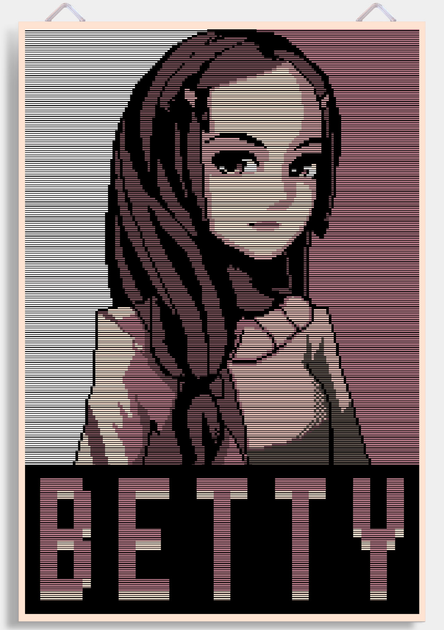 Поп-Арт Аниме постер Let's Play Беатрис Альберт / Beatrice Albert Va-11 ...