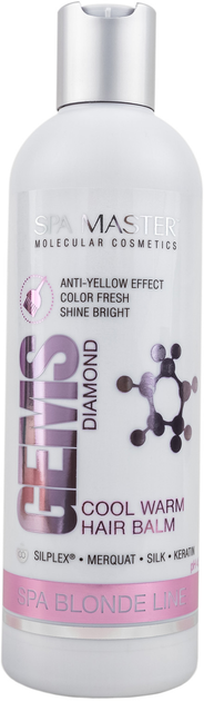 Тонирующий бальзам для волос Spa Master Diamond с антижелтым эффектом ...