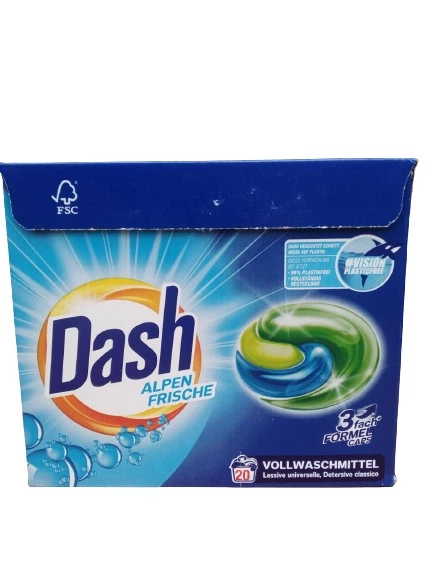 Капсулы для стирки универсальные Dash Alpen 20 шт - Фото 1 Капсулы для стирки универсальные Dash Alpen 20 шт - изображение 1