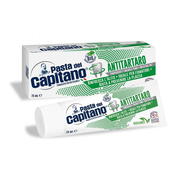 Pasta Del Capitano зубная паста Antitartaro 75 мл (8002140039119) от ...