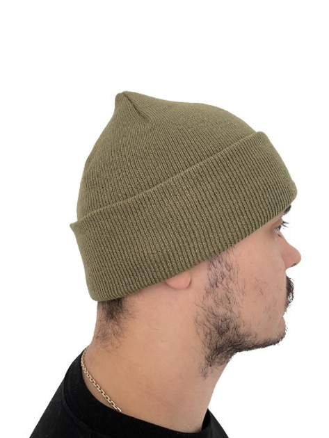 Зимова шапка хакі німецького бренду Stark Soul®, акрил, підкладка фліс, універсальний розмір - зображення 2