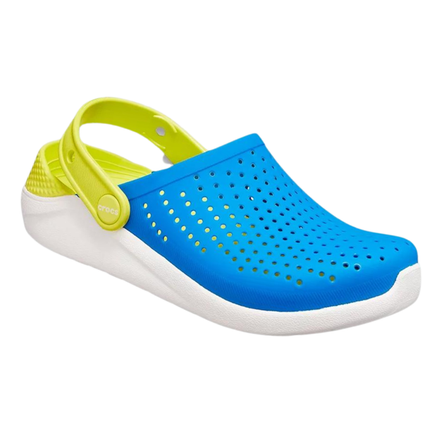 Сабо Crocs Literide Kids Clog 29 р 17.5-18.3 см Детские Желто синие 205964-4KF-C12 Bright Cobalt/Citrus - изображение 2
