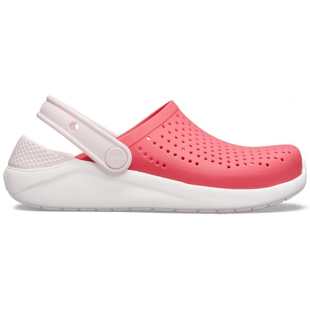 Сабо Crocs Literide Kids Clog 33 р 20.1-20.8 см Детские Светло красные 205964-6EW-J2 Poppy/White - изображение 3