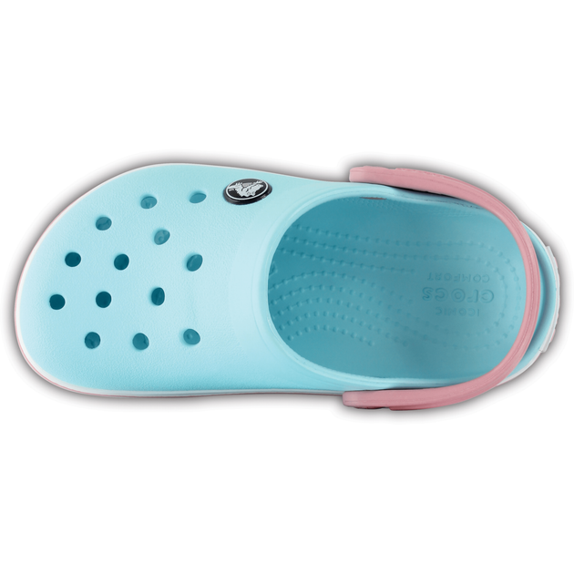 Сабо Crocs Crocband Kids Clog 27 р 15.8-16.6 см Детские Светло голубые 204537-C10 Ice Blue/White - изображение 4