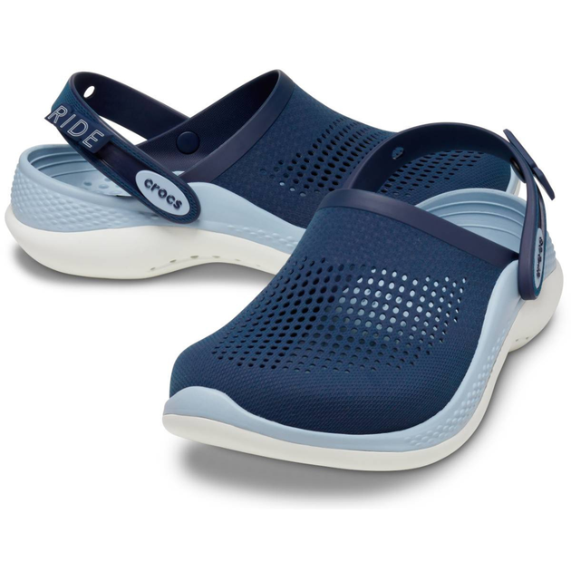 Сабо Crocs LiteRide 360 Clog 42 р 27-27.5 см Темно-синие с серым 206708-M9/W11 Navy/Blue Grey - изображение 3