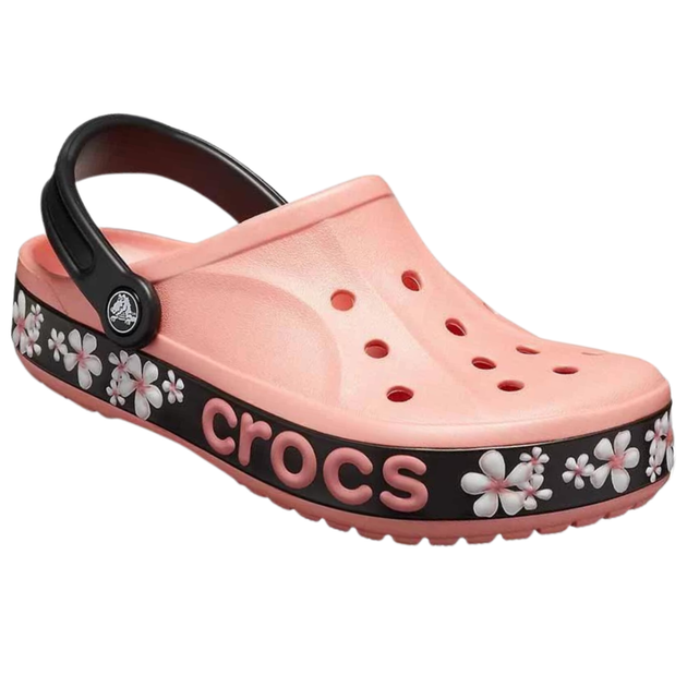 Сабо Crocs Bayaband Clog 36 р 22.5-23 см Персикові 205667-7HB-M4/W6 Melon / Floral - зображення 2