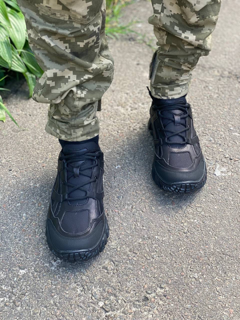 Кросівки чоловічі тактичні ShoesBand Чорні Натуральна шкіра з текстильною сіткою 41 (27 см) (S84141) - зображення 2