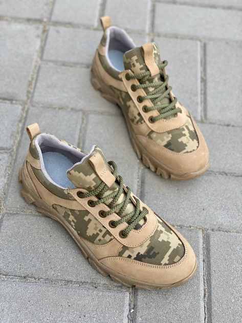 Кросівки чоловічі тактичні ShoesBand Пісочні Натуральний надміцний нубук з шкіряною устілкою 45 (30,5 см) (S31001) - зображення 2