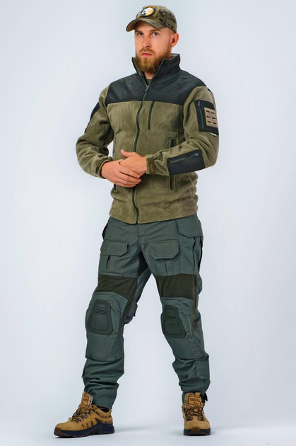 Военная тактическая кофта Флисовая Soldier Олива 54 размер - изображение 1