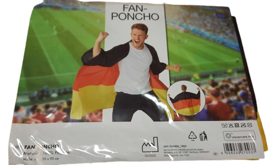 Флаг Германии фанатский Lidl 90 х 150 см - изображение 2