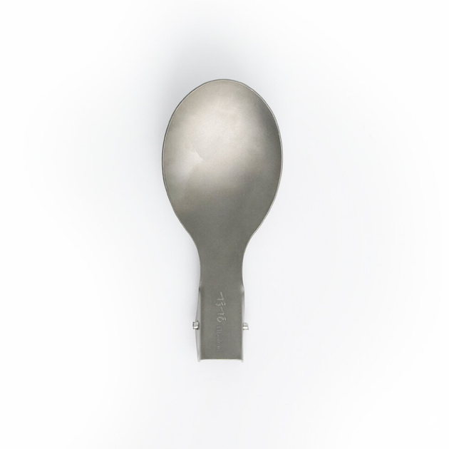 Ложка складная из титана для туризма TiTo Titanium SPF-GR серая матовая ...