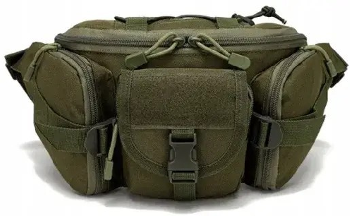 Большая тактическая поясная сумка MOLLE OLIVE - изображение 1