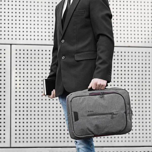 Рюкзак трансформер для ноутбука YENKEE 12L 15.6" TARMAC 3in1 Convertible YBB 1522GY Grey (YBB 1522GY) - зображення 13