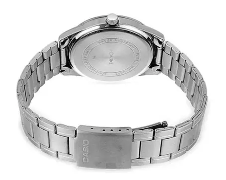 Наручний годинник Casio MTP-V004D-1B2 UDF Чорний з сірим/сталевим - зображення 4