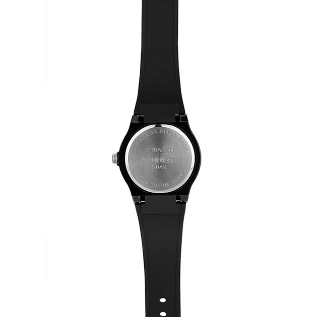 Мужские часы Q&Q ATTRACTIVE DA02J512Y Черные с синим, водозащита 5 BAR - изображение 4