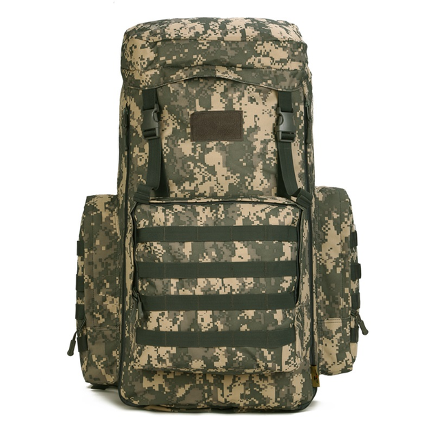 Рюкзак тактический военный Protector plus S408 70л штурмовой с системой Molle Pixel камуфляж - изображение 2