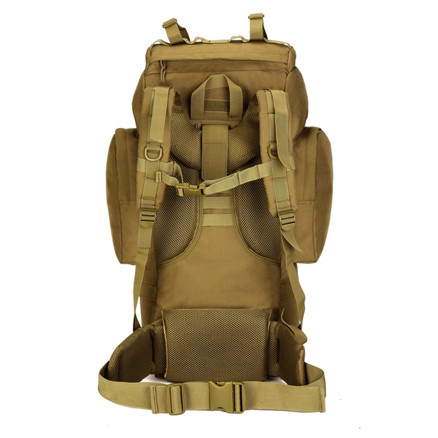 Рюкзак тактичний військовий Protector plus S422 65л із системою Molle coyote brown - зображення 2