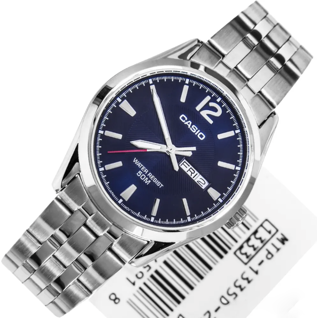 Прочные Наручные часы Casio MTP-1335D-2AVDF Синие с серебристым - изображение 5