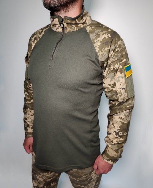 Тактическая рубашка UBACS LeRoy цвет - пиксель-олива (48) - изображение 1