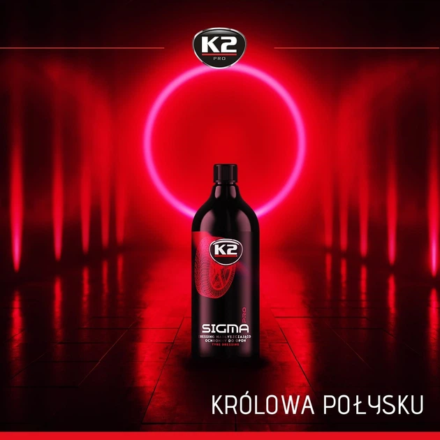K2 Sigma Pro środek do nabłyszczania i pielęgnacji opon 1 l D1101 (K20538) - obraz 3