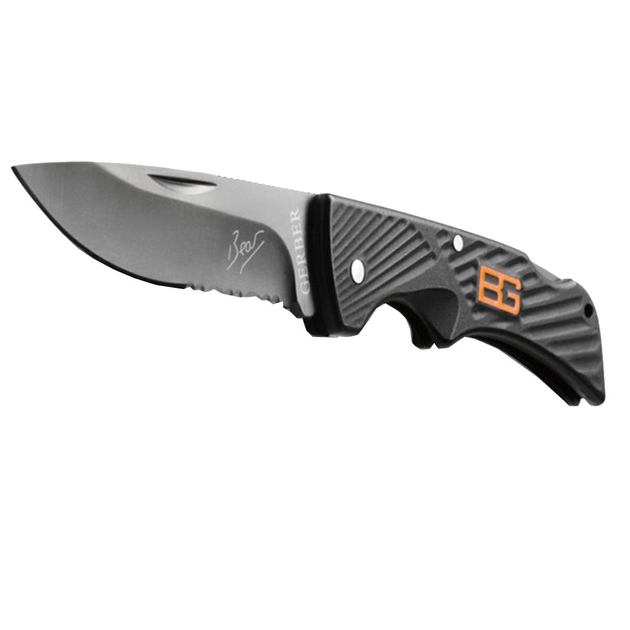 Складные легкие ножи Gerber Bear Grylls Compact Scout с серрейтором D100 - изображение 2