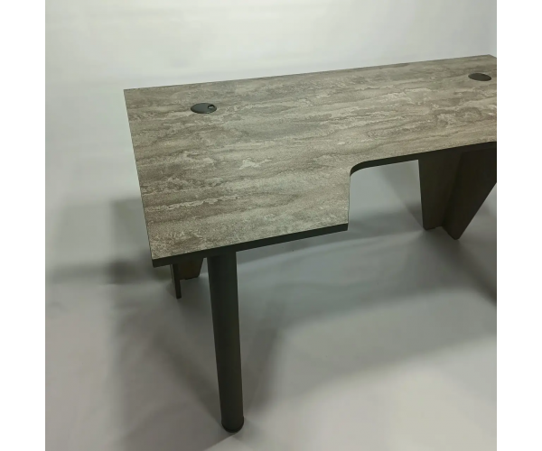 Стіл комп'ютерний геймерський ігровий DROM Square Iron Stone + Підставка для системного блоку - зображення 2