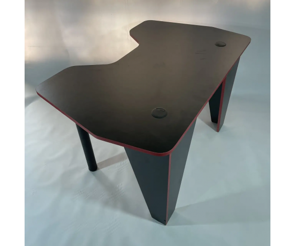 Стіл комп'ютерний геймерський ігровий DROM Joystick Black/Red - зображення 2