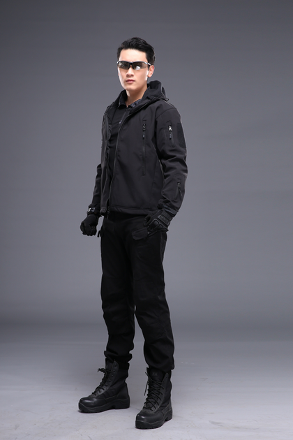 Тактическая куртка / ветровка Pave Hawk Softshell black XS - изображение 2
