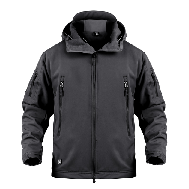 Тактична куртка / вітровка Pave Hawk Softshell black M - зображення 1