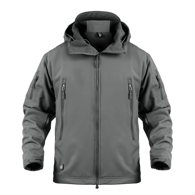 Тактична куртка / вітровка Pave Hawk Softshell grey S - зображення 1