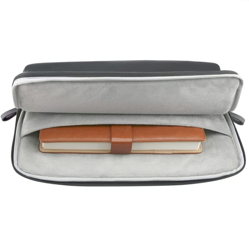 Чехол для ноутбука MOSISO Laptop Premium PU Leather Sleeve 13-14" Black - изображение 4