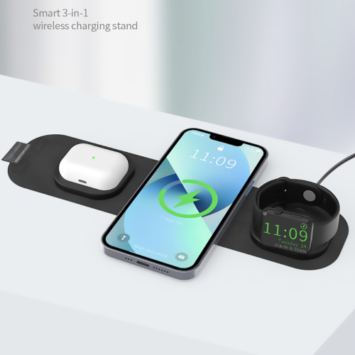 Зарядний пристрій Mophie Bonola Portable 3-in-1 Travel Charger with MagSafe - зображення 3