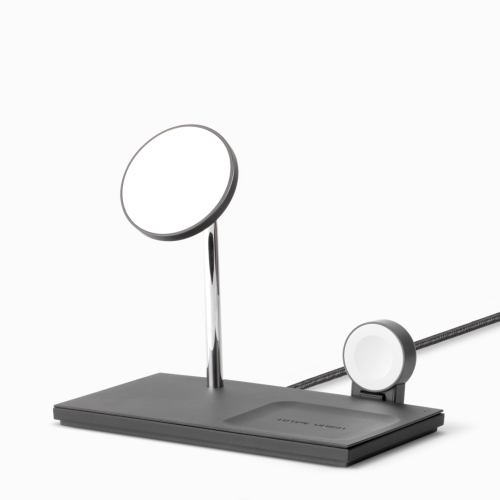 Зарядное устройство Native Union Snap 3in1 Magnetic Wireless Charger Black (SN3IN101) - зображення 4