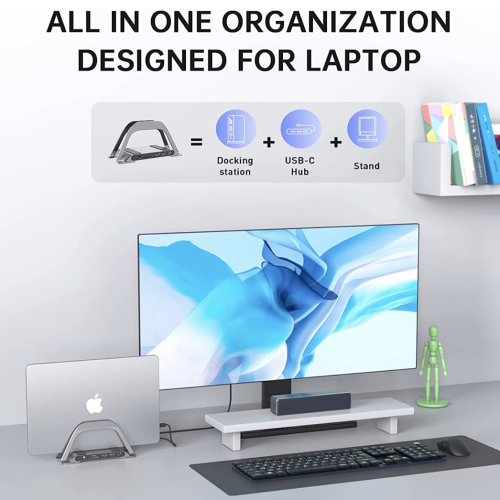 Вертикальна станція PULWTOP для MacBook USB-C Docking Station - зображення 5
