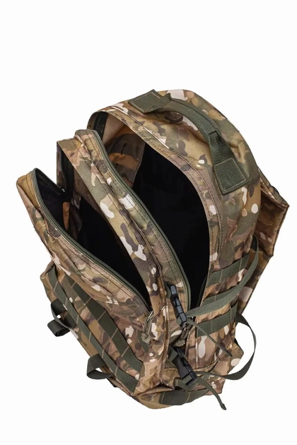 Рюкзак тактический Военный на 40 литров водоотталкивающая ткань Мультикам 161-1 - изображение 2