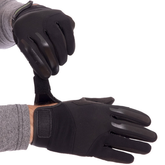 Тактичні рукавички з закритими пальцями BLACKHAWK Розмір M чорні BC-4924 - зображення 1