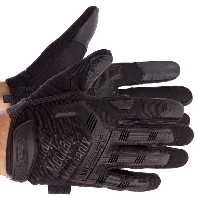 Тактические перчатки с закрытыми пальцами MECHANIX размер XL черные BC-5629 - изображение 1