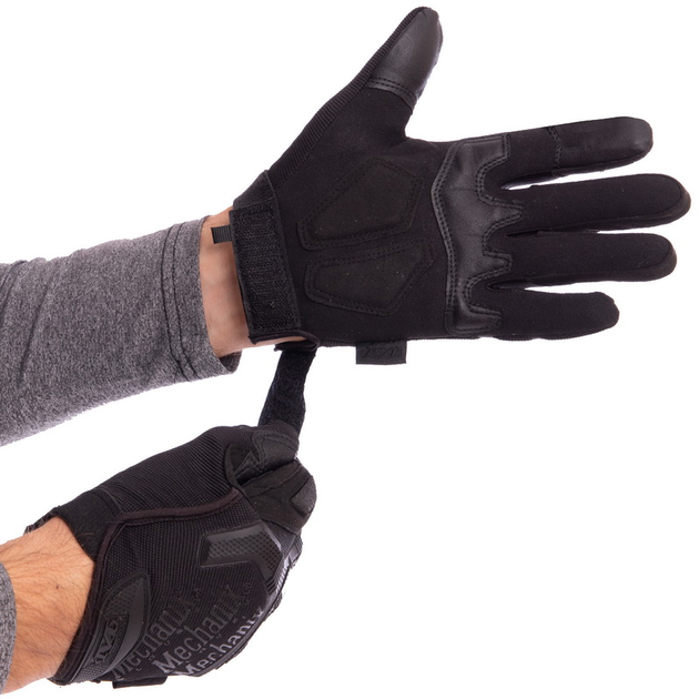 Тактичні рукавички з закритими пальцями MECHANIX розмір XL чорні BC-5629 - зображення 2