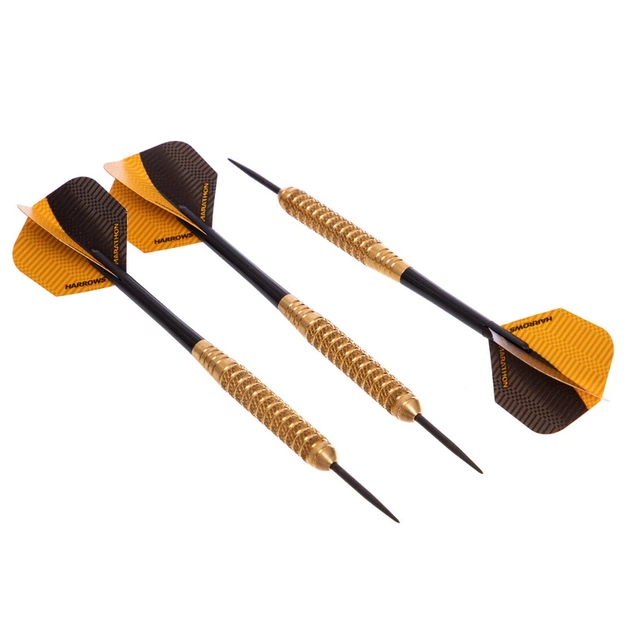 Дротики для игры в дартс цилиндрические (3шт, вес 20 гр) Harrows BRASS B101 - изображение 2